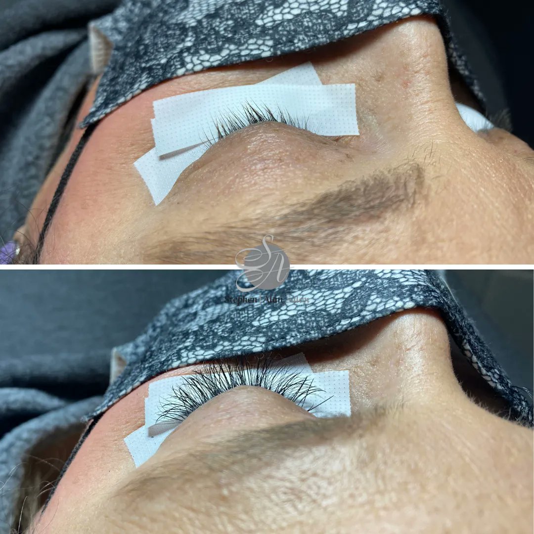 Full set of hybrid lashes! What a difference 🙌 By Taylor!