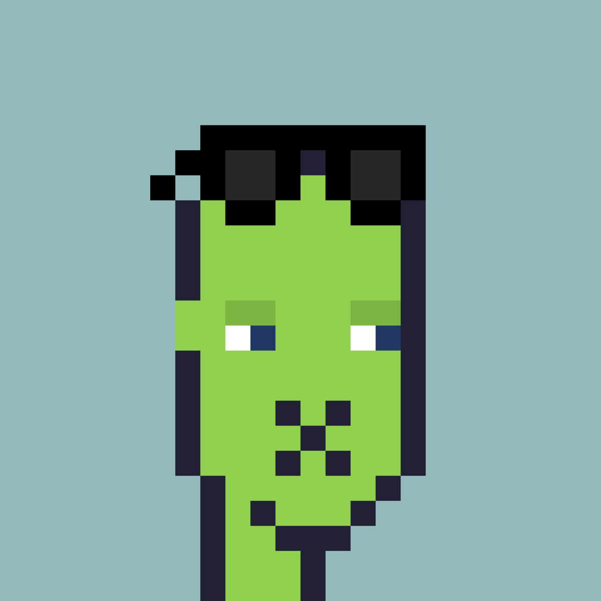 XPUNKNFTs's tweet photo. This #xpunk is so cool that he wears his glasses like this! What do you think of this attribute?

#NFT #XRPL #XRParmy https://t.co/5tKgefqnt4