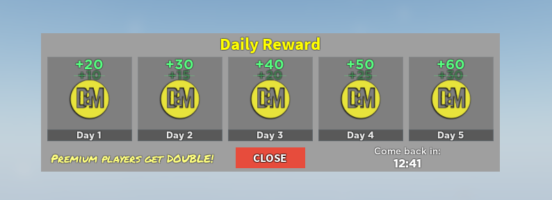 GrizzlyStudioCM's tweet photo. Roblox Premium players now get DOUBLE the daily login bonus! https://t.co/rWqK2jurob