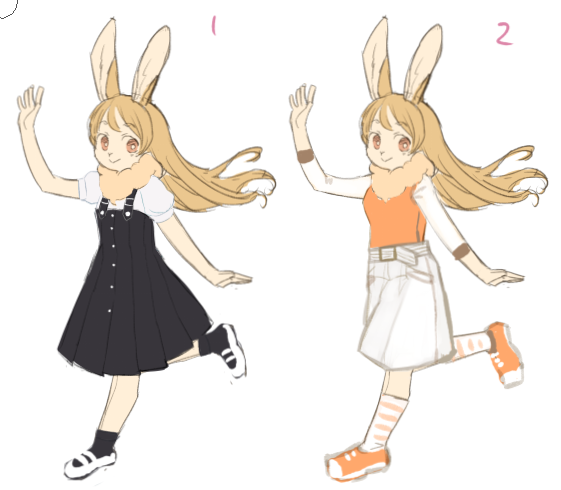 デート服案出し中～～ #キのせい 