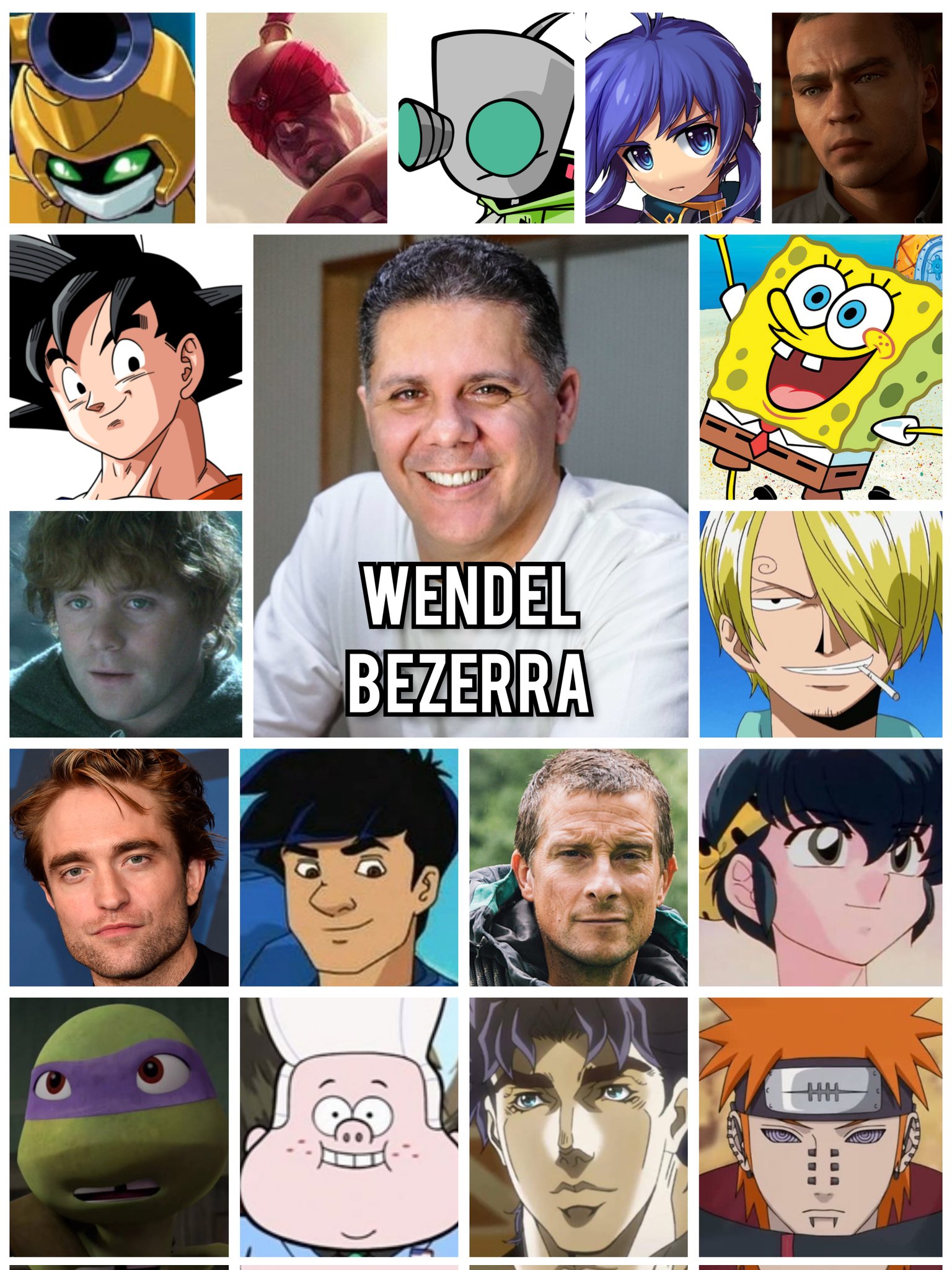 Wendel Bezerra é o dublador que mais dublou personagens de peso na