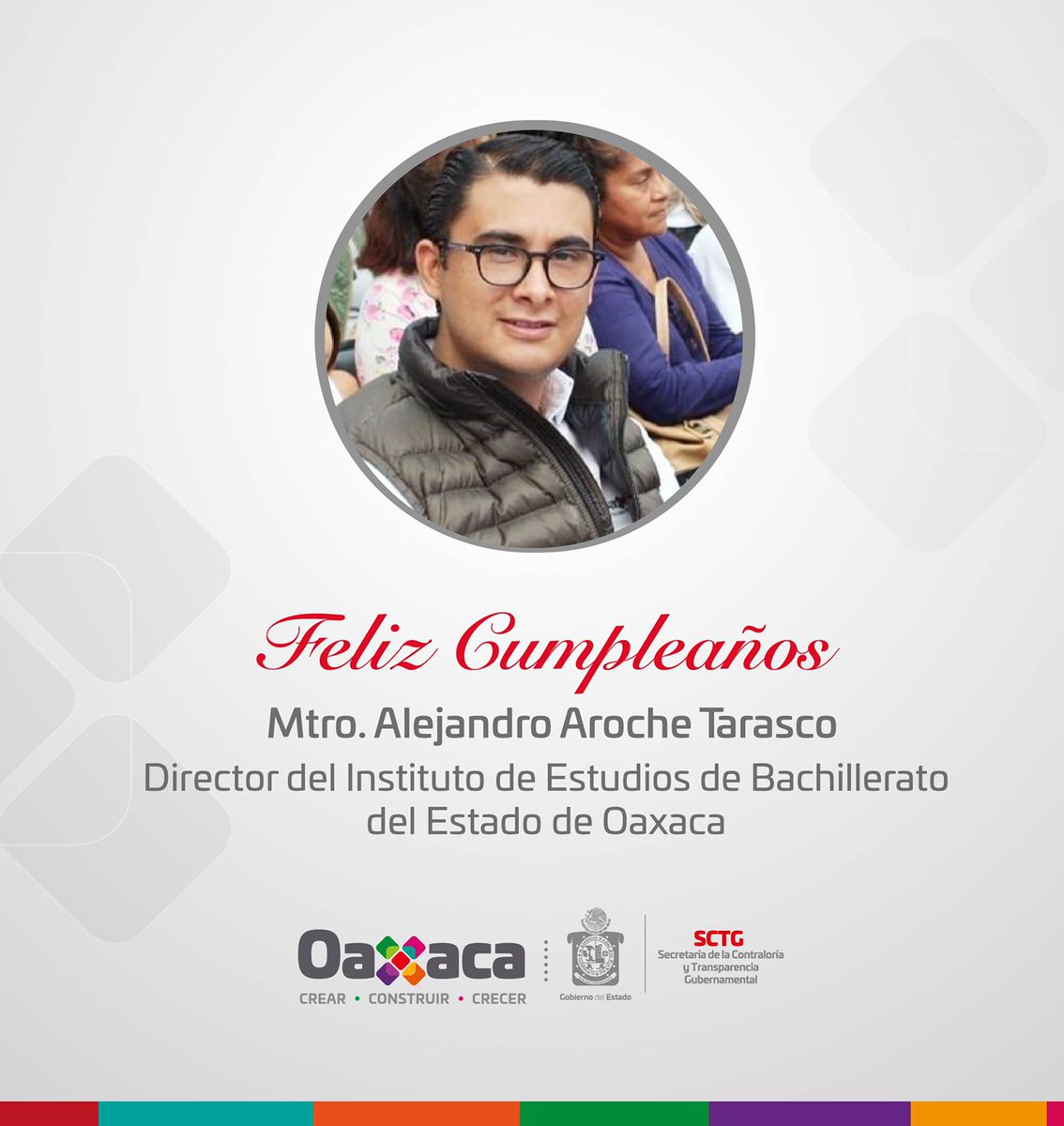 <a href="/A_ArocheTarasco/">Alejandro Aroche</a> Director del <a href="/IEBO_GobOax/">IEBO</a> le deseo muy #FelizCumpleaños, salud y prosperidad.