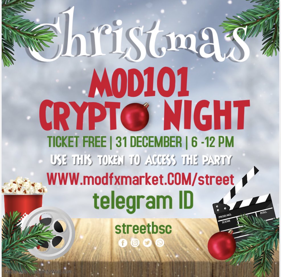 STREETMONEYBSC's tweet image. We will be there at night ☮️🚀#ChristmasGiveaway 🎄#streetmoney #mod101 📻#radioParty #cryptospace #cryptoparty #nerdblend follow #modbirsifirbir 🥂