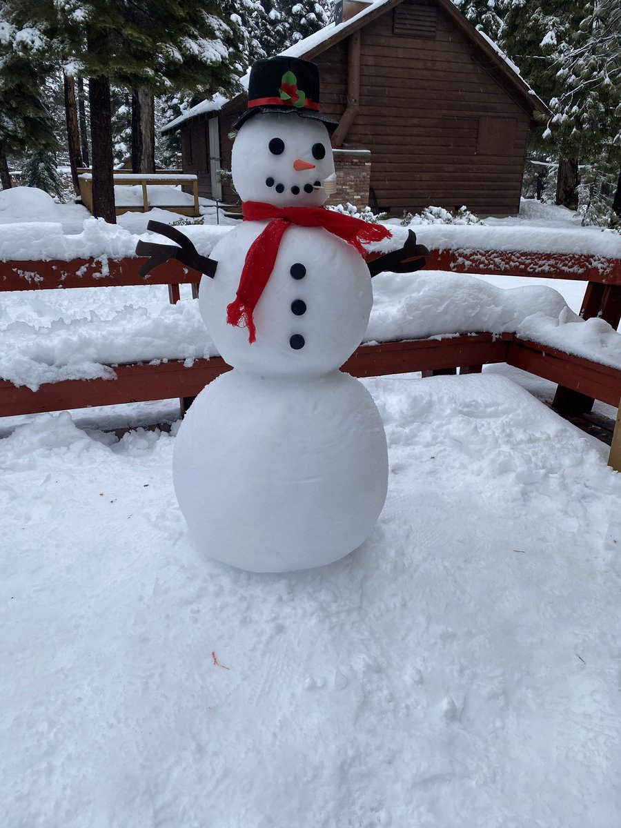 chelemcdonald17's tweet photo. @ai6yrham Been up here in Tahoe Vista since the 21st!  ❄️❄️❄️. Progression of our snowman! https://t.co/TkmpbqxqTX