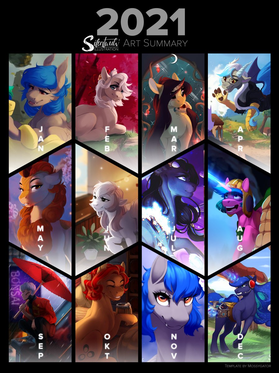 It's that time of the year where I take a look at all the work I've created this year. This has by far been my best year in terms of improvement and being able to post more often. I am so excited to see where 2022 will take me!