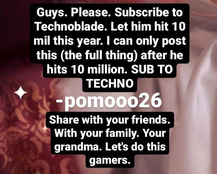 pomooo26's tweet image. Before I go to bed #Subscribe2Technoblade