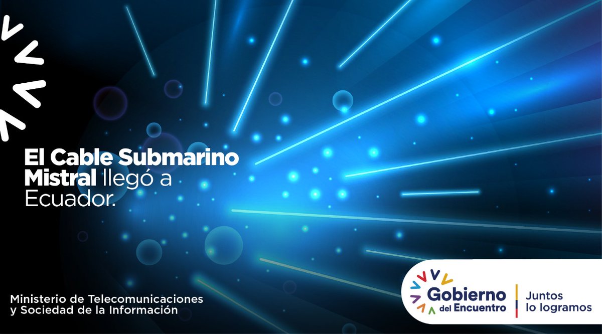 El aporte de las empresas @claroecua y <a href="/telxius/">Telxius</a> hicieron posible que contemos con el cuarto cable submarino en el país. Esto se traduce en conectividad veloz y en mejores condiciones para todos.

#ElMintelCumple #JuntosLoLogramos <a href="/vmaino/">Vianna Maino</a>