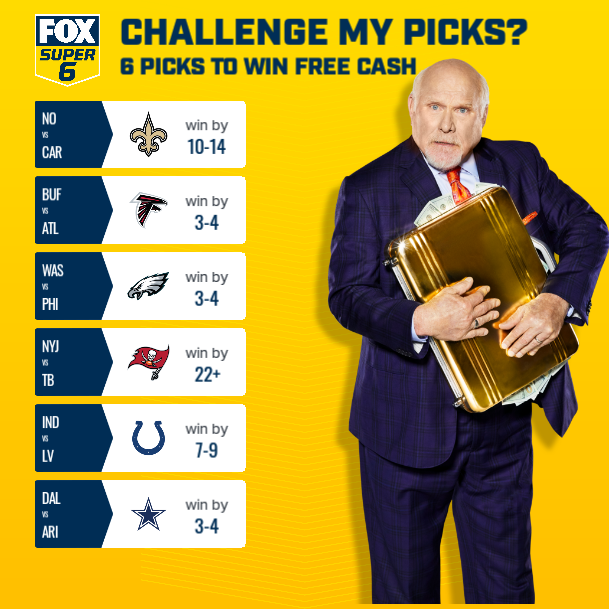 dablakguy's tweet photo. BOOM! These are my picks I just made on @foxsuper6 ! Can you beat me for a chance to win free cash? https://t.co/AUSS5qzThl https://t.co/fzK4dQ64Fz