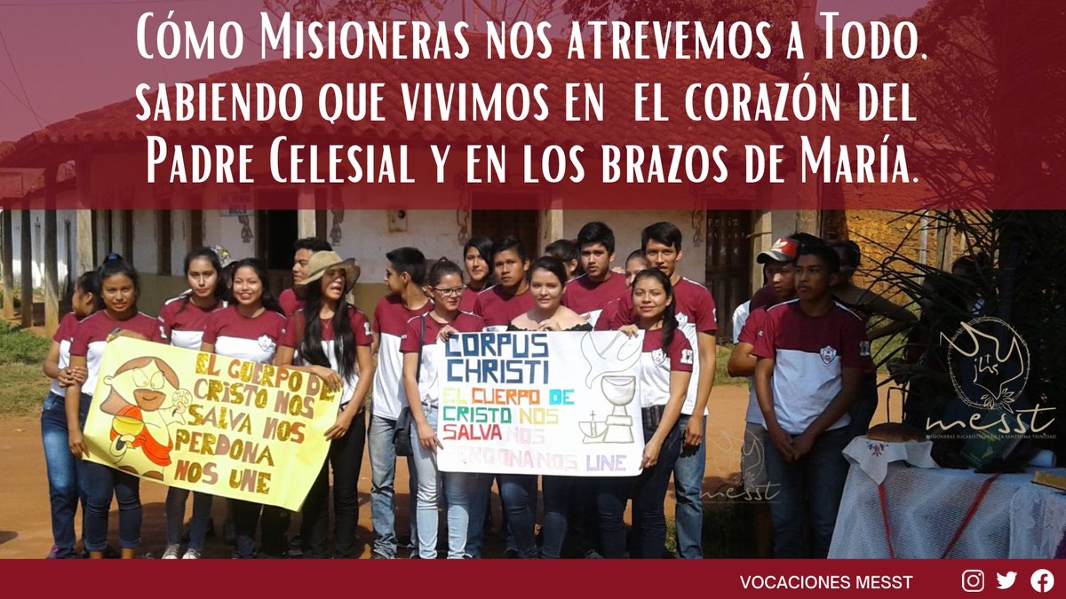 VMesst's tweet photo. #somosadoradoras #VocacionesMesst #FamiliadelaCruz #Vocaciones #Gratitud https://t.co/RSV08jQOVC