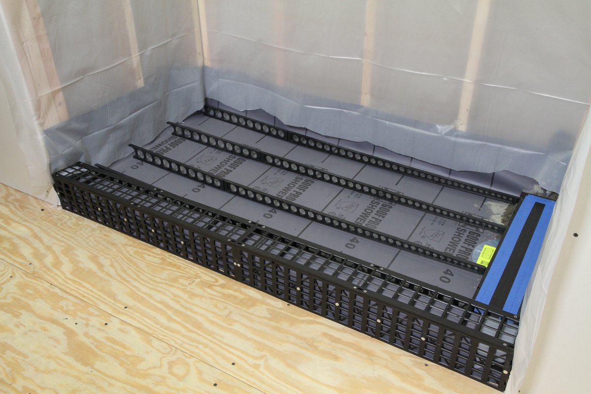 GoofProofShower's tweet photo. From installing a shower pan liner to finished tile walls and shower floors, we help you get the job done right. Discover the simplicity of having a tool for each task that helps you get expert results the first time, whether you're a novice or an experienced installer https://t.co/oZL2JwpNSB