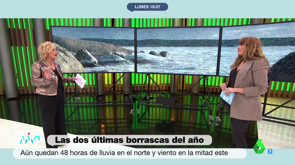 MVTARDE's tweet photo. 🔴 Se acerca la Nochevieja más cálida de los últimos 20 años; eso sí, @JoannaIvars avanza que aún quedan 48 horas de borrascas en algunos puntos del país. ▶ #MVTMeteo https://t.co/Vq68pFCEAz https://t.co/Ce29MU1u22