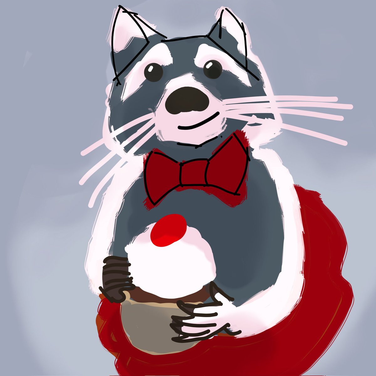 HiddenOutlets's tweet photo. I drew a lil racoon 🥰 https://t.co/6eKLgXb5V2