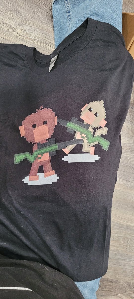 StressW's tweet photo. My favorite Christmas gift this year #SniperMonkey t-shirt @RayNarvaezJr @ChilledChaos @AplatypussTV https://t.co/EmKUstKJqf