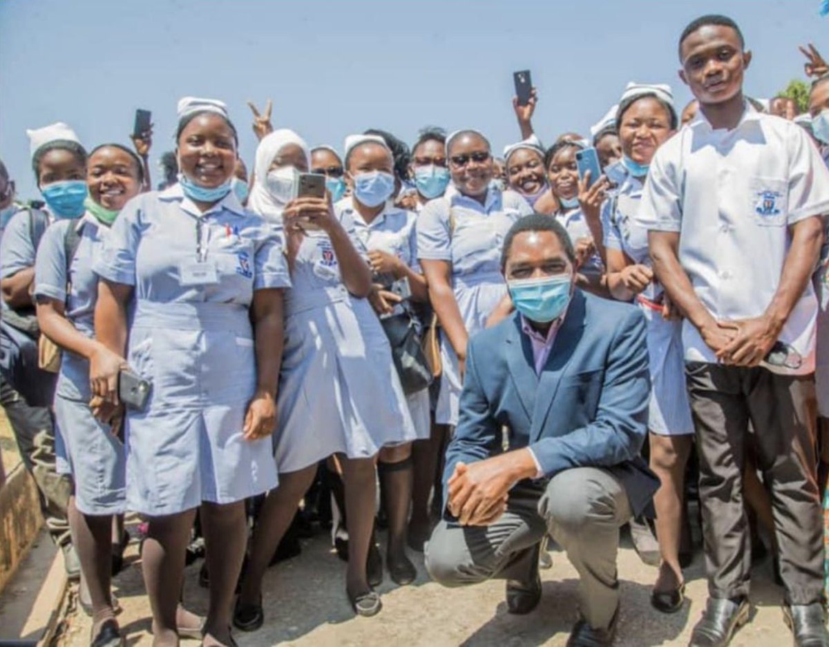 As our medical workers dust their CVs in readiness for employment in 2022, we've reduced the annual practicing licence fees for nurses and midwives from K378 to K100. The #NewDawnGovernment is a listening government. #Zambia