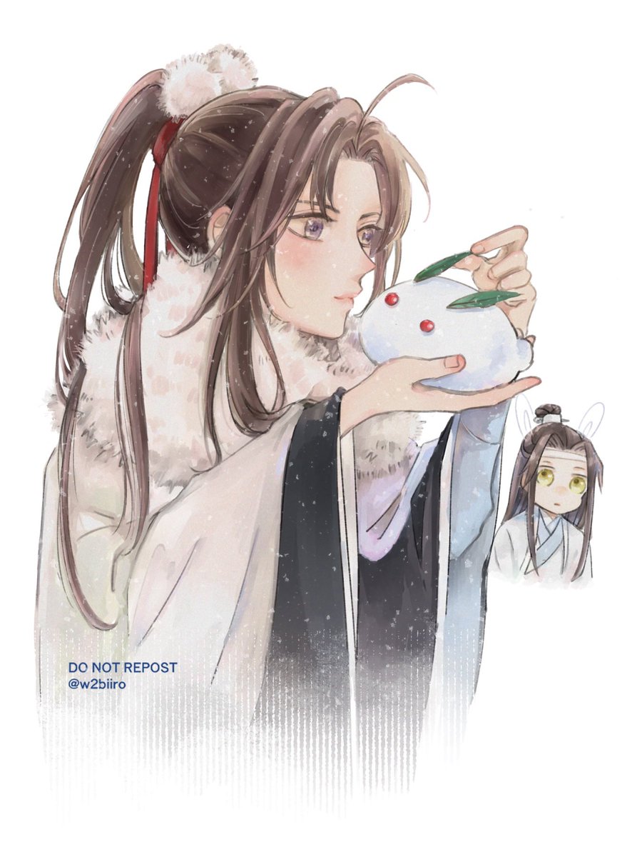 snow bunny 2boys multiple boys chinese clothes long hair male focus ponytail  illustration images