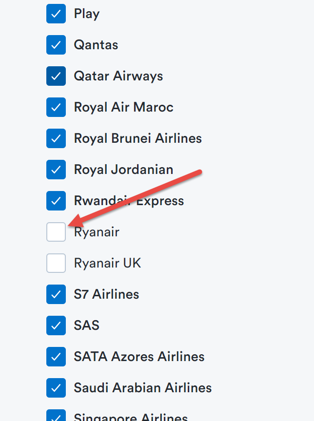 redplanetters's tweet photo. Hey @kiwicom247 you know you can specify your default airport in preferences.  

What would be really nice is to set default airlines in preferences too...

Just in case one or two have pissed me off too many times now and I never want to see a flight of theirs again. https://t.co/uzG336d7zU