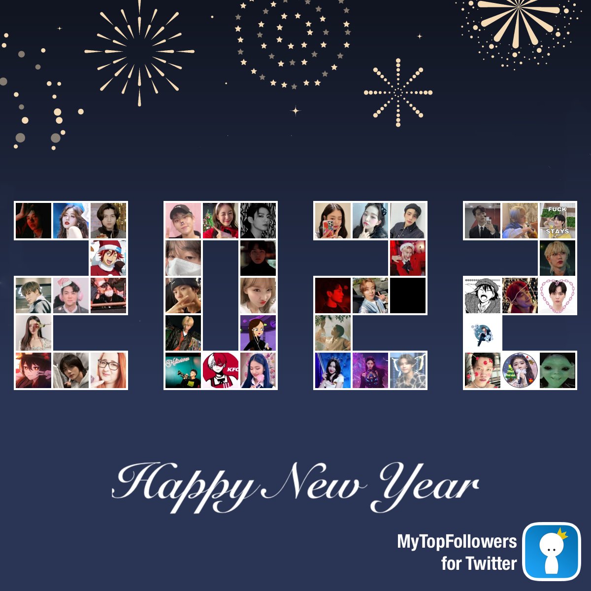 _jongninii's tweet photo. My top amazing fans #mytopfollowers #NewYear via https://t.co/ytlDMqq3VT Do you see yourself? https://t.co/atj81xHE0E