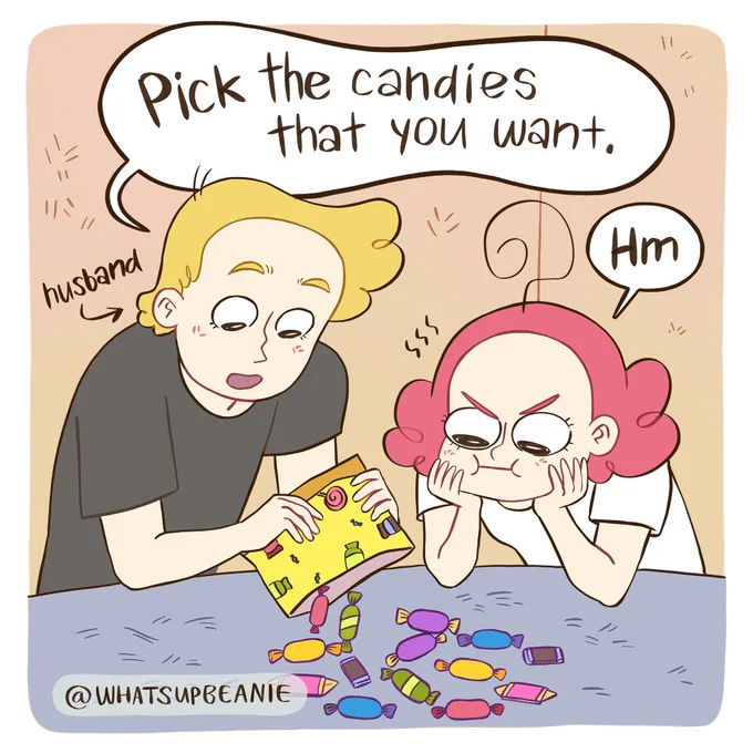 (1/2) sharing candy 