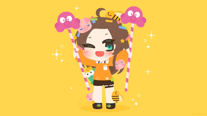 トッピングまつりちゃん🧁
#祭絵 