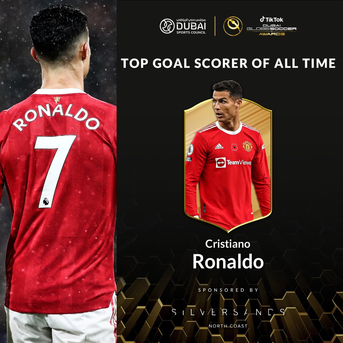 El año pasado, ganó el premio al Mejor Jugador del Siglo XXI en los Globe Soccer Awards. Este año, Cristiano Ronaldo se llevó el galardón al MEJOR GOLEADOR DE LA HISTORIA en los Globe Soccer Awards, luego de ser el primero en superar las 800 anotaciones oficiales. EL BICHO.