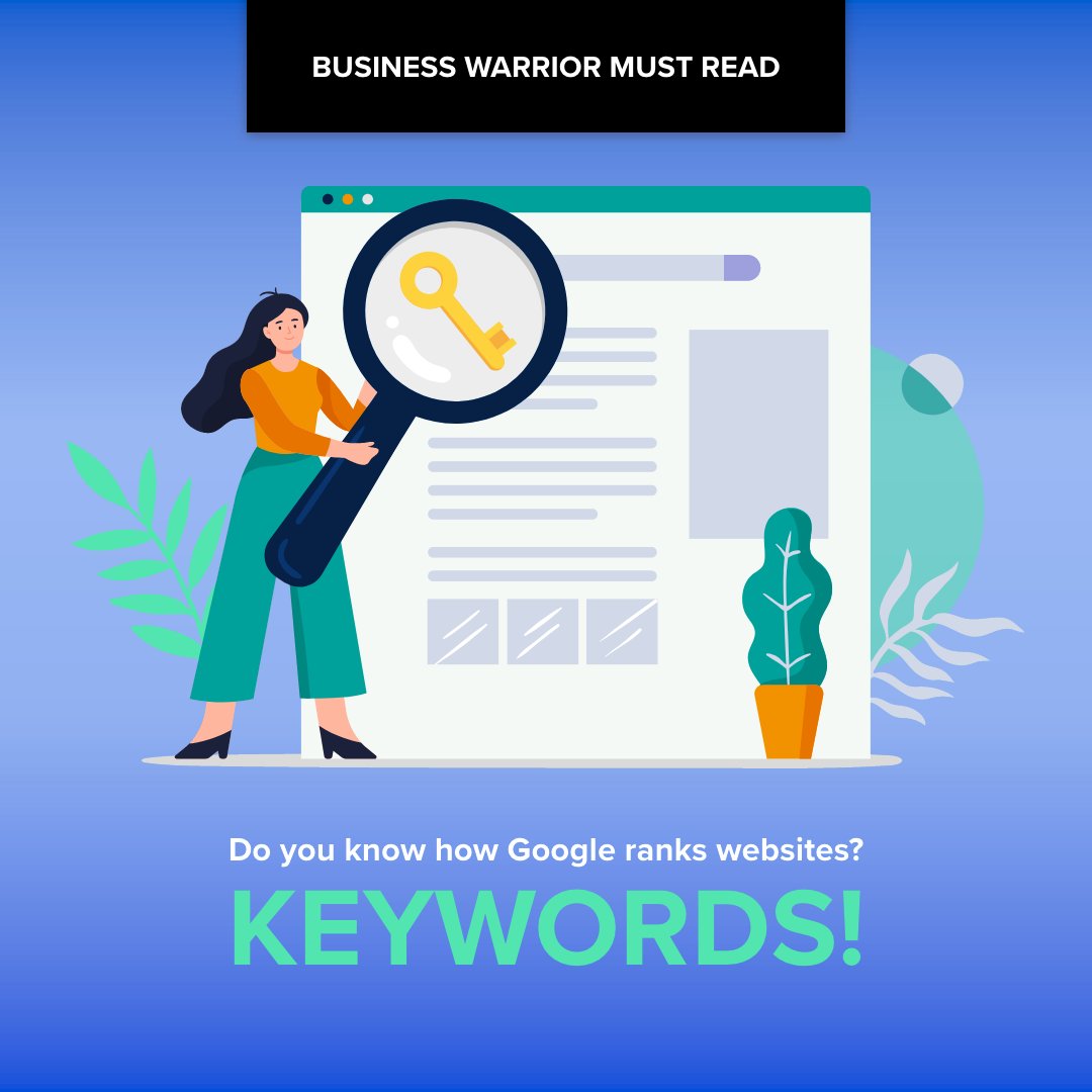 BizWarriorLIFE's tweet photo. #Business101: Quick Tips to Get Ranked on #Google Using Keywords 

- Put the keyword in your website’s first headline 

- Make it sound natural

- It doesn’t have to be an exact match

Learn more about keywords and how to find &amp; use them here: https://t.co/H8WtiIQ2IE https://t.co/yJ7KbINvlR