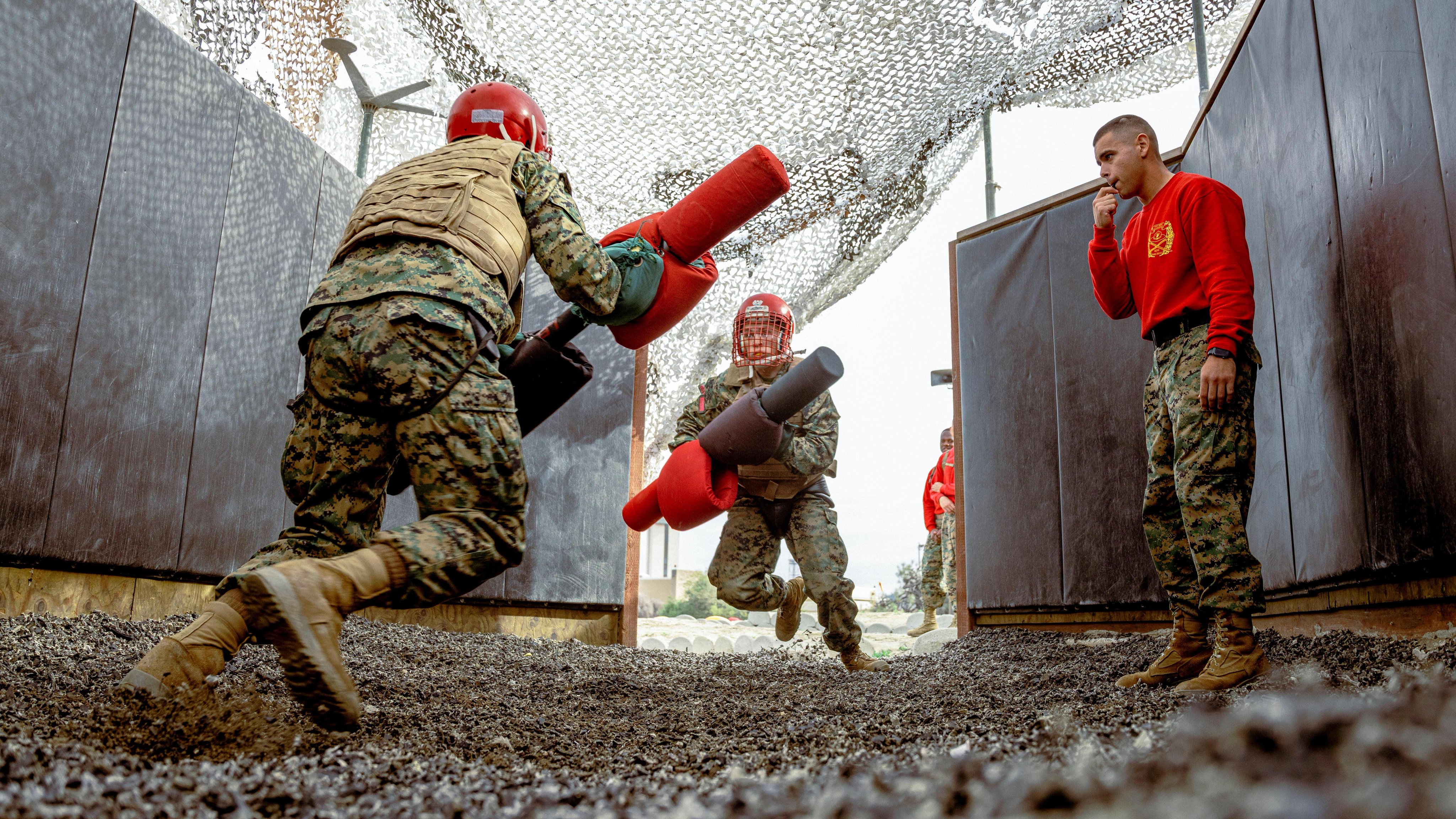 Pugil stick training