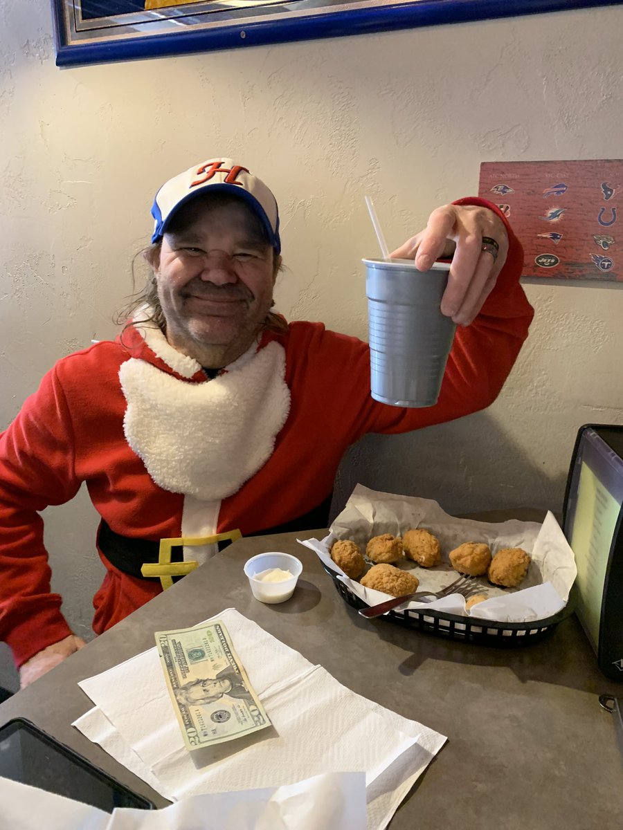 StarsBaseballWI's tweet photo. Took Jimmy out on the town as part of his Christmas care package yesterday…. #MerryJimmas #JimClaus #SantaJim https://t.co/NtiQ6g4f5A