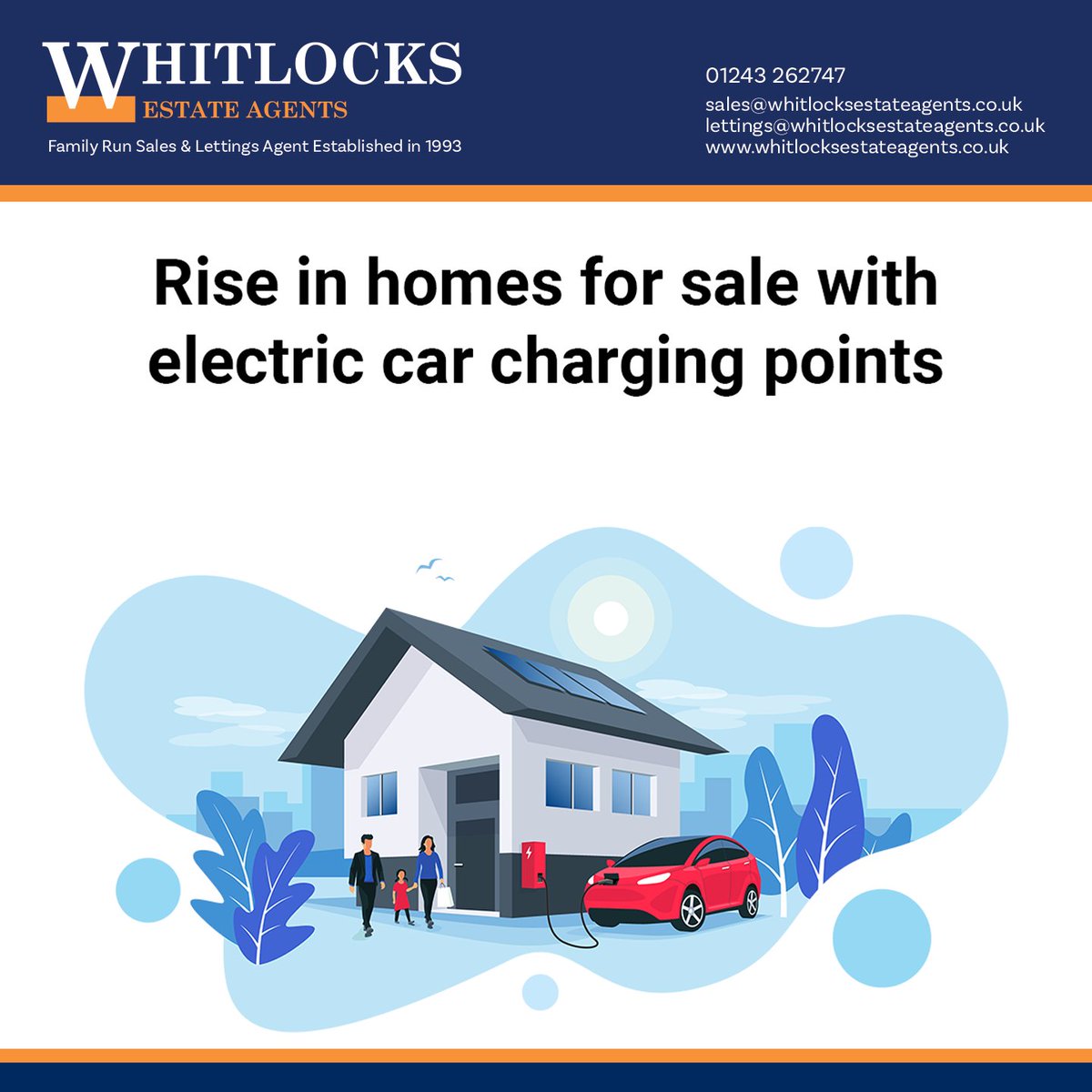 Electric cars are the thing of the future, with the UK government banning the production of petrol and diesel cars by 2030.

This means that homes with charging points are becoming more and more common.

Learn more here:
ow.ly/4ngT50H0QBg