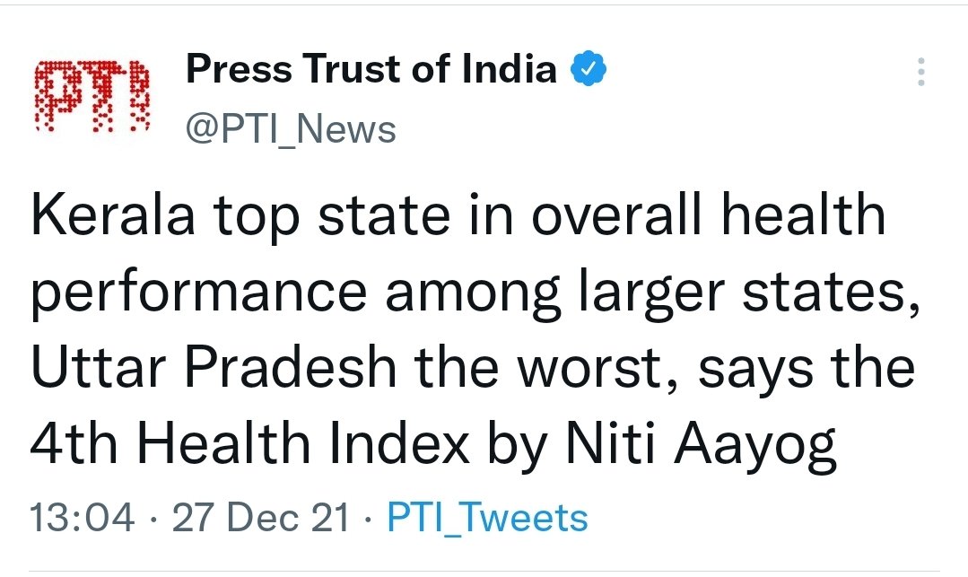amritkaal47's tweet photo. 13:04 hrs. - Original Data released
20:29 hrs. - After remembering that he has to go for morning walk tomorrow.
#StateHealthIndex https://t.co/27AqL862TV