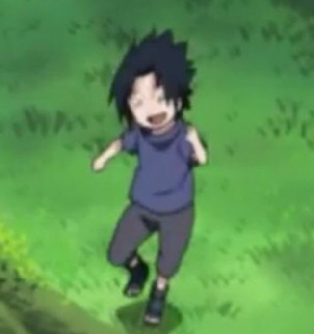 happy sasuke in low quality