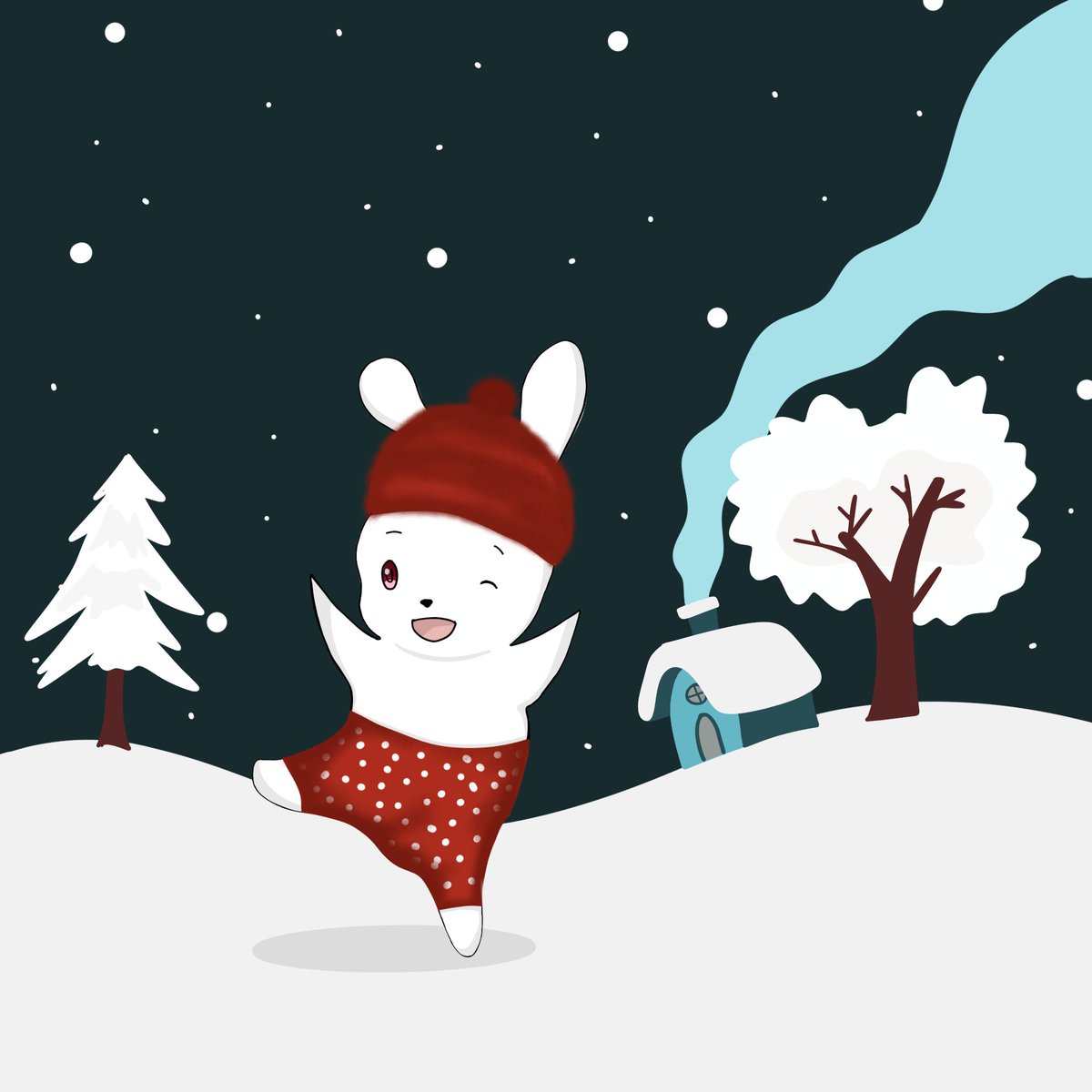 DsgnBuddies's tweet photo. Hey Buddies! We hope y'all had a nice holiday βοΈ Thank you to @GazalGallery for drawing Fluffle in the snow!
π¬ What are your favorite things to do in the #snow? Let us know in the comments!
#FluffleDesignBuddies https://t.co/byN9WbkuLd