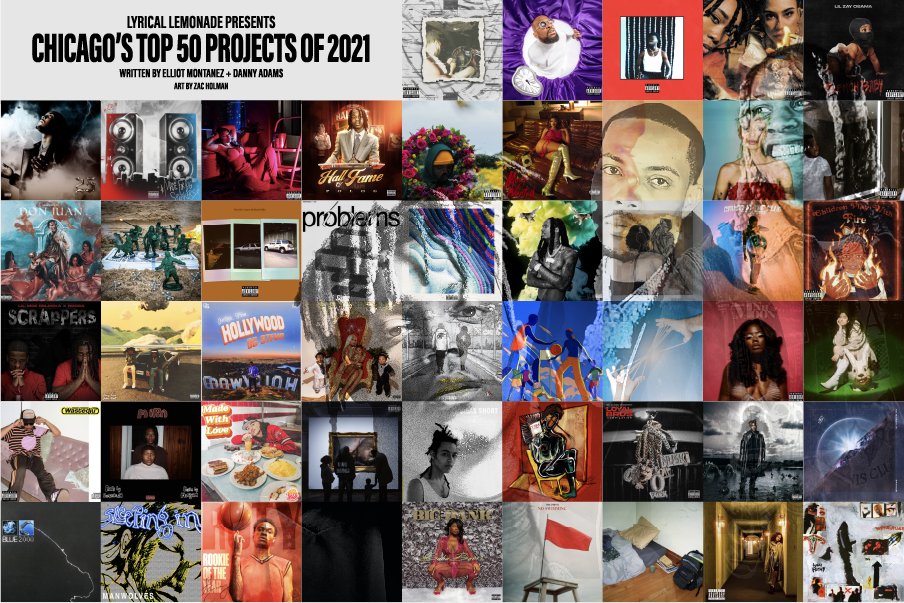 LyricaLemonade's tweet photo. Lyrical Lemonade Presents: The Top 50 Chicago Projects of 2021

https://t.co/1oFX8WWXFs

[@LyricaLemonade] https://t.co/p88zSftjNg