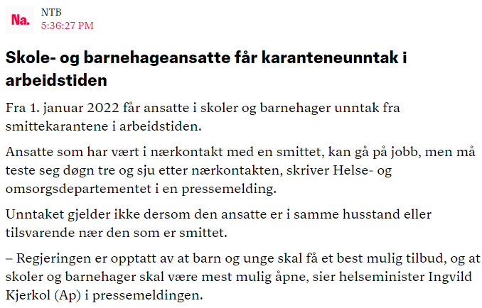 NilsASo's tweet photo. Regner med det da er snakk om å gi barn og unge best mulig tilbud til å bli covid smittet. https://t.co/P1emmFUR3e