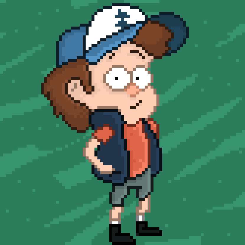 NifertumF's tweet photo. Unfortunately, uncle Stanley's diary doesn't tell him how to avoid pixelization.

#NFT, #NFTCommunity, #pixelart, #GravityFalls, #Dipper, #pixel, #NFTartist https://t.co/yzsHGvTOjI