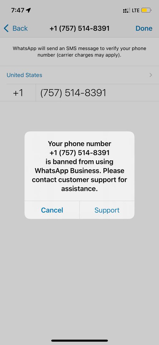 sidrockdenim's tweet photo. @WhatsApp Need help to from banned number to activate on business WhatsApp number. +1 (757) 514-8391 https://t.co/LYgRu9EWfM