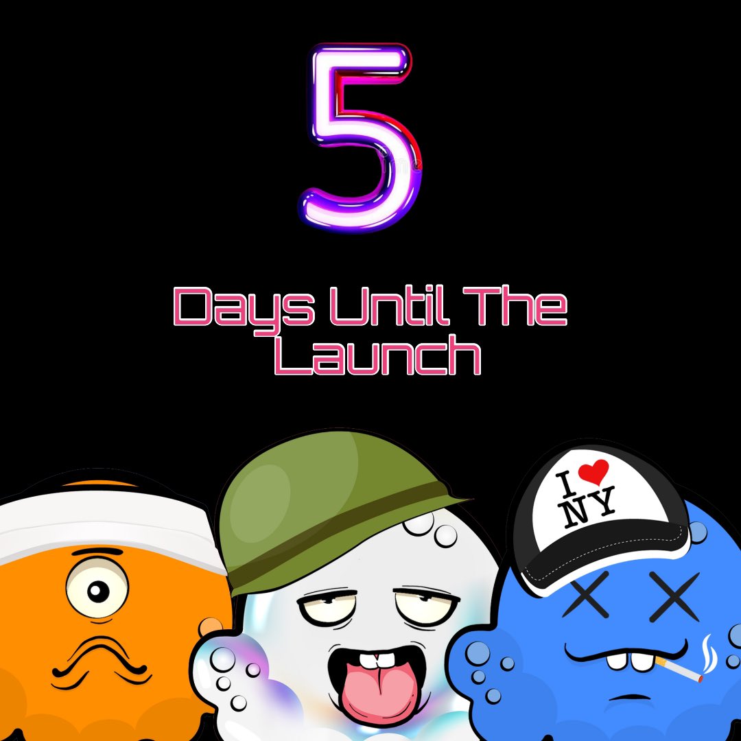boogernft's tweet photo. 5️⃣ Days To Go💎 #nft #nfts #nftart #crypto #nftdrop #metaverse #Giveaways #NFTCommunity #nftcollectors https://t.co/BxAs94D3Uz
