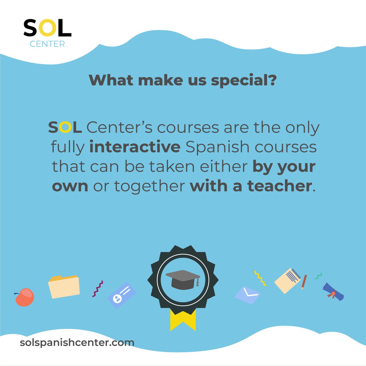 solcentersp's tweet photo. 🇬🇧 What makes us special? 😎
🇪🇸 ¿Qué nos hace especiales? 😎 #スペイン語 #languagetip #españa #aprendrelespagnol #español #learnalanguageonline #spanish https://t.co/UIatqEWZEy