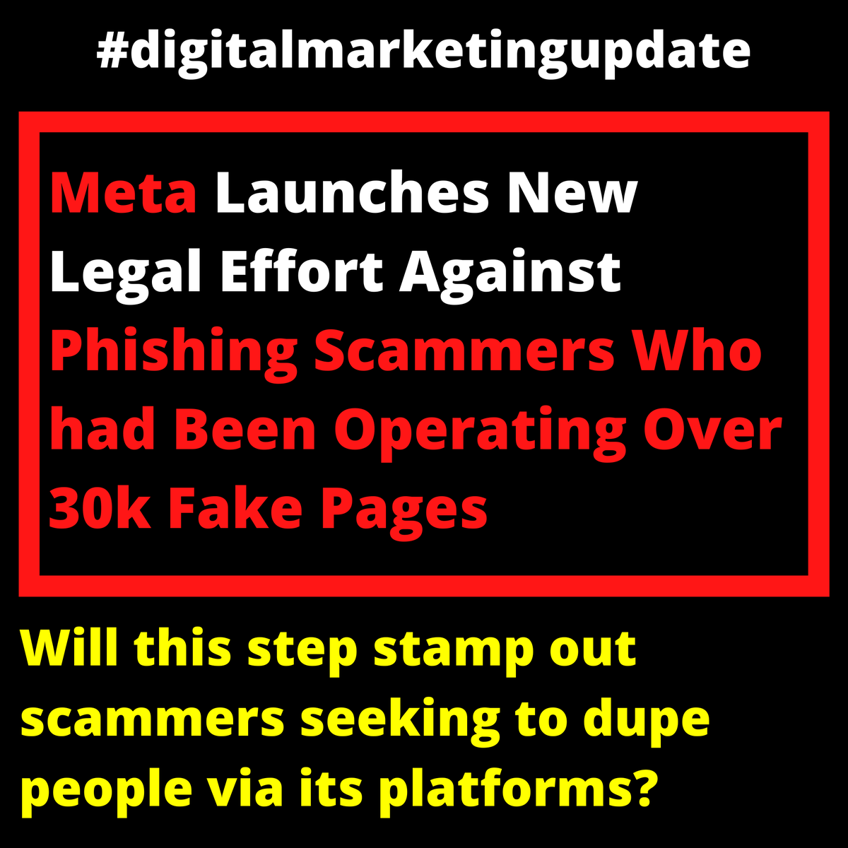 ADOHOLICS1's tweet photo. Meta has launched its latest legal effort to stamp out scammers seeking to dupe people via its platforms, with a new federal lawsuit in California....
Read more on:
https://t.co/mkuCChny4O

#adoholics #webdesign #graphicdesign #eventmanagement #stalldesigning #digitalmarketing https://t.co/SGCKoNAHJP