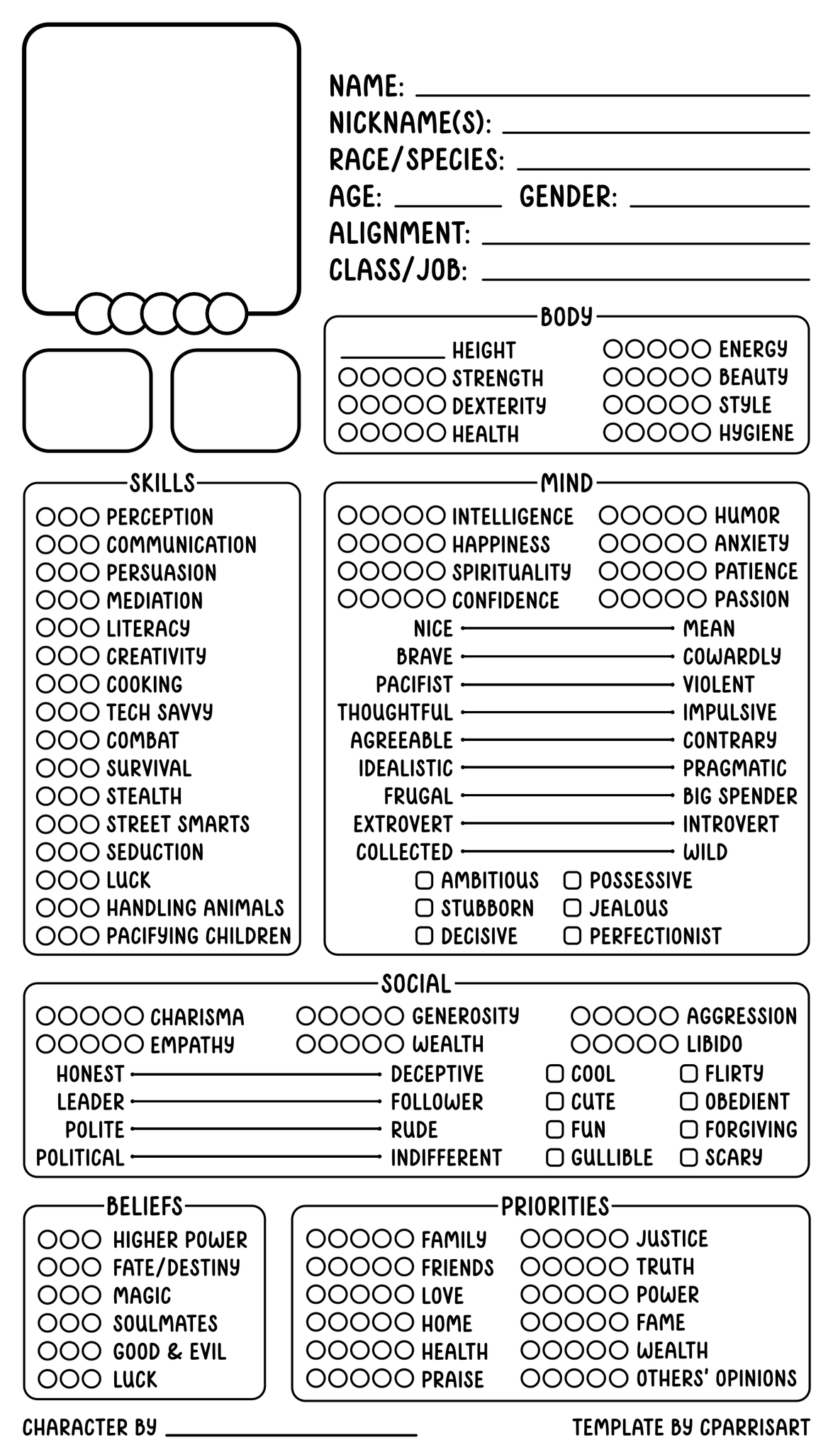 Google Docs Oc Templates