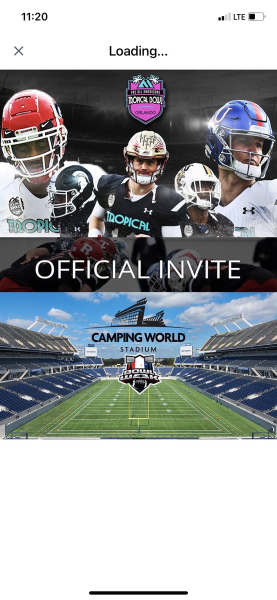 anthonytedesco5's tweet photo. Beyond blessed and excited to be invited to the @TropicalBowlUSA see you guys in Orlando!! https://t.co/9hggUqYhfR