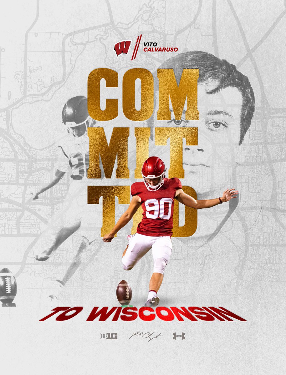 vito_calvaruso's tweet photo. I’m excited to announce that I will be transferring to the University of Wisconsin. #gobadgers @tmehlhaff10 @CoachHaering @BadgerFootball @OneOnOneKicking @SADER_FOOTBALL https://t.co/alSKCDplbO