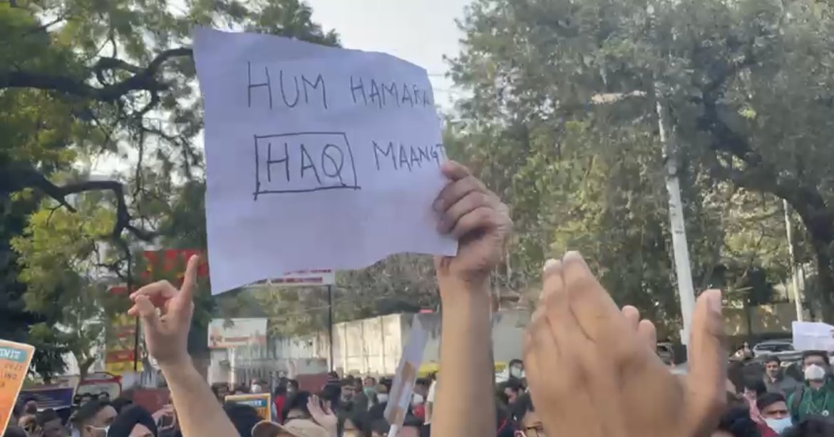 Chulbulpanda420's tweet photo. Sorry India! 
No one will want their loved ones to become doctors anymore in this country 😔
The brutality and arrogance have destroyed usfrom core even when our demands are genuine!
But we rise again Tomorrow with new hope,new Sankalp
#ExpediteNEETPGCounselling2021 
@FordaIndia https://t.co/b4mA3hdW8D