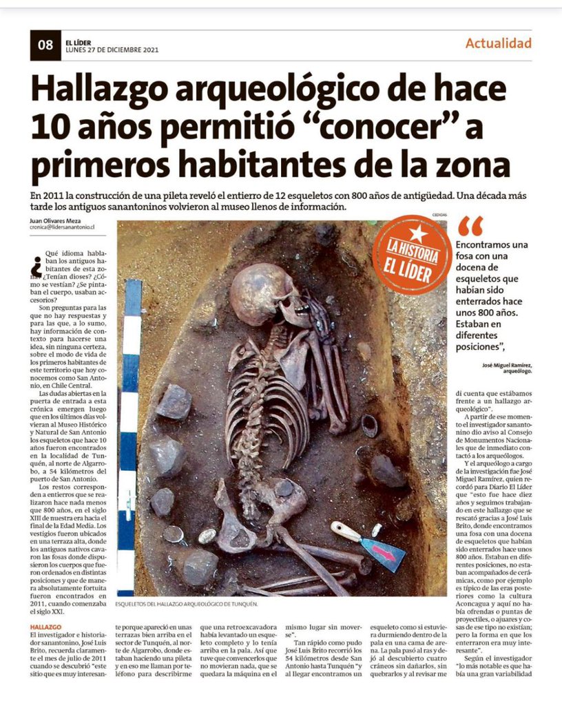 jlbritonativo's tweet photo. Hallazgo arqueológico de La Capilla en Tunquen, Algarrobo hoy en diario @lidersanantonio @Monumentos_cl @patrimonio_cl @upla_comunica @tunquensustent @DeAlgarroboCL @Munialgarrobo @aqui8algarrobo @NoRabanal @AlgarroboNews https://t.co/i1E49yTJDz
