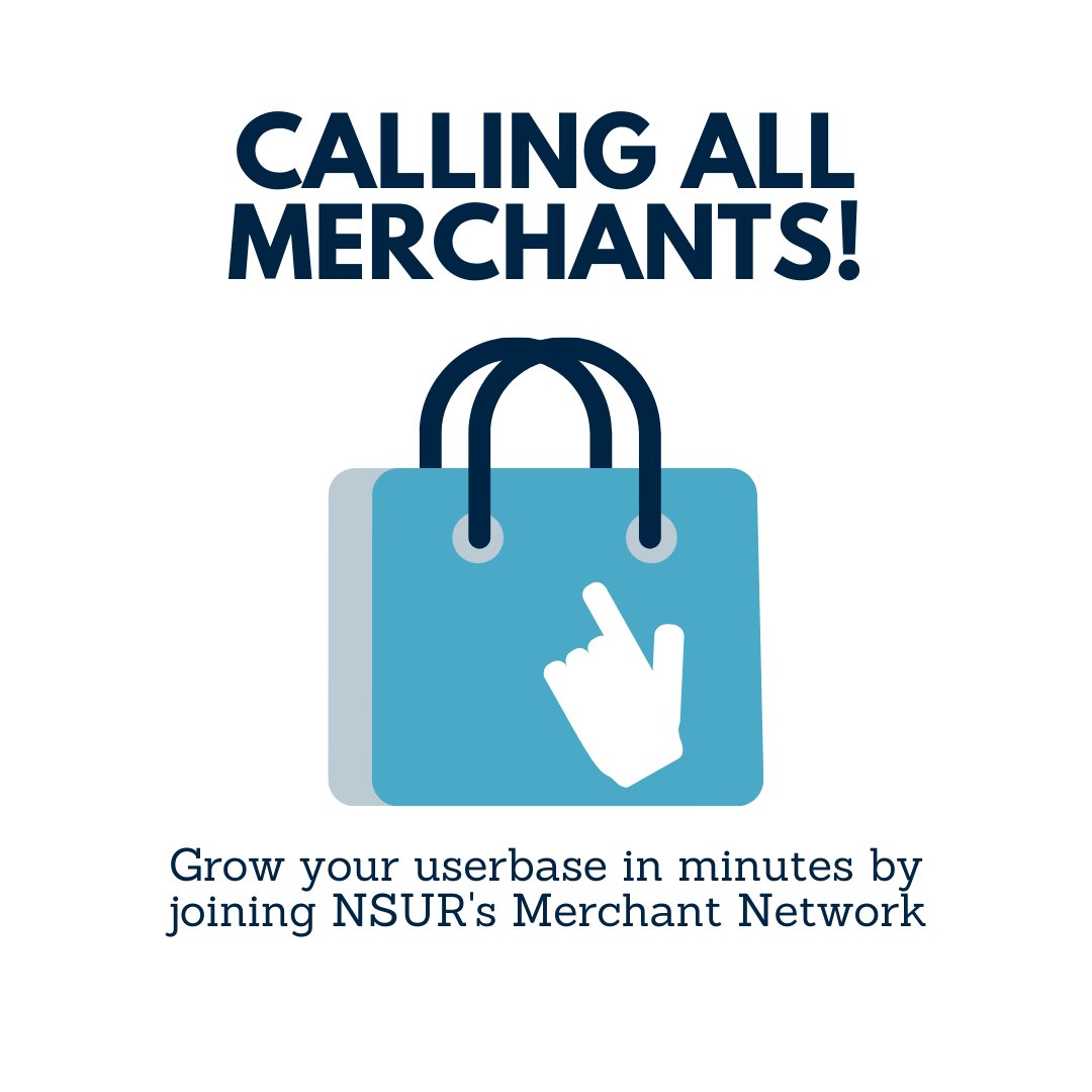 RosemaryBPeters's tweet photo. Calling online retailers! 

Want to expand your customer base and geographic reach? Apply to NSUR's Merchant Network and start to sell your products to the @NSURCoin community.

Apply now: https://t.co/4TR3Y4lu4P

#NSUR #NSURCoin #MerchantNetwork #Utilitytoken https://t.co/B9cVIhdoje