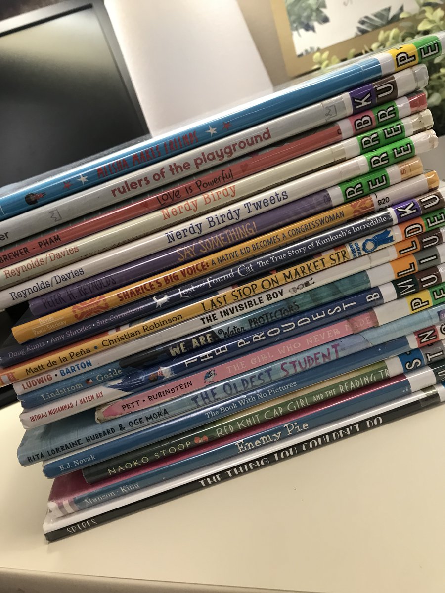 goodsam513's tweet photo. A peek at just a few of the books we'll be diving into this year at Circles Youth. We love diverse books. https://t.co/HqF56INE84