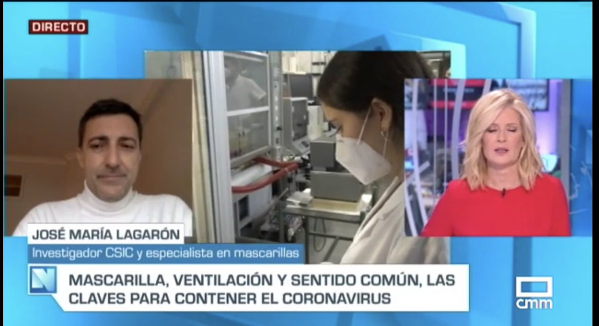 ChemaLagaron's tweet photo. En las noticias de la TCM ! @iata_csic @ProveilMasks @bioinicia @CSIC https://t.co/ZRayeewchj