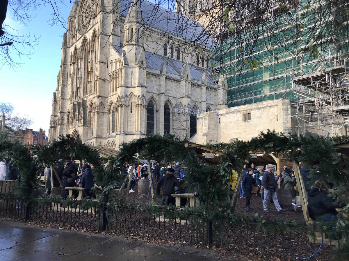 #TheWinterVillage is situated at the foot of the majestic South Door of York Minster and comprises several decorative wooden cabins offering food, drinks, gifts and the perfect place to sit and admire the view. 🎁⛪️🥂☕️
Open daily until 2nd January.
<a href="/visityork/">✨ Visit York ✨</a>