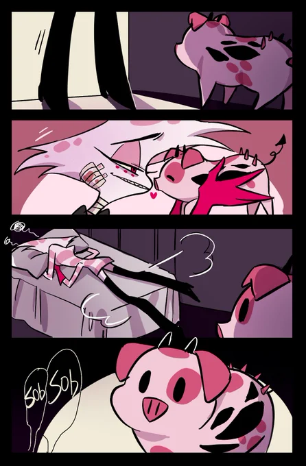 #HazbinHotel #AngelDust 
#HazbinHotelFanart 

Piggy dream 