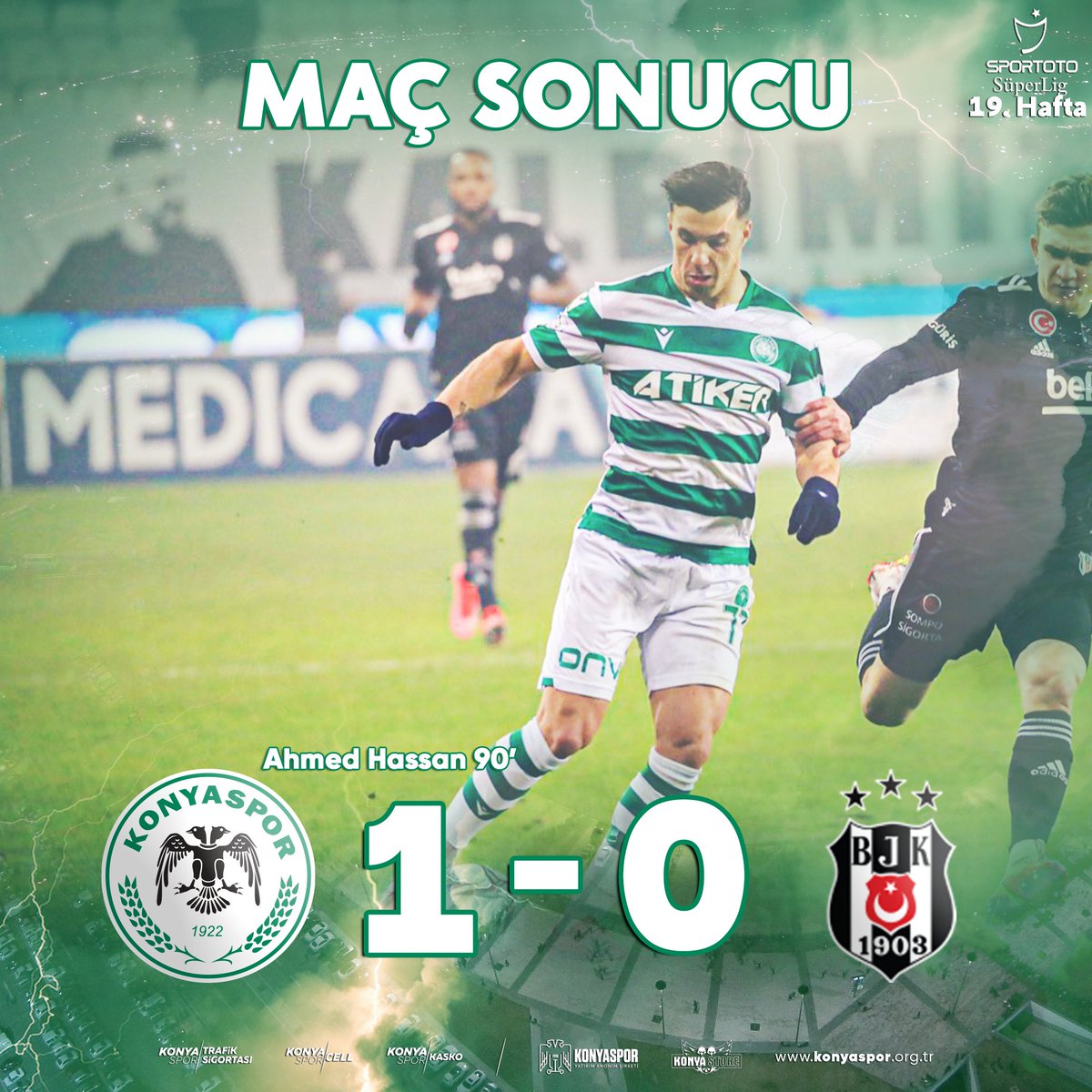 Konya’da, boğazın kartalı değil Anadolu’nun kartalı uçar! 😉

#KONvBJK