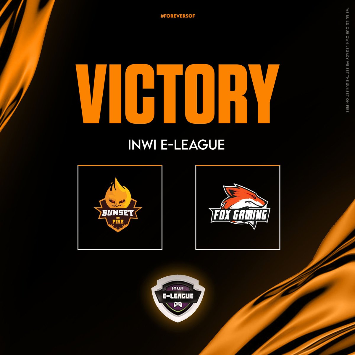 SOF_Esports's tweet photo. Sunset On Fire won today as a result of @FXG_MA surrendering the 3rd game of the INWI E-LEAGUE held by Inwi and Moroccan Gaming Evolution and Hit Radio.
We were looking forward to this game, and we wish them the best of luck.
Lets set their sunset on fire
#Foreversof https://t.co/onyOJX6RiA